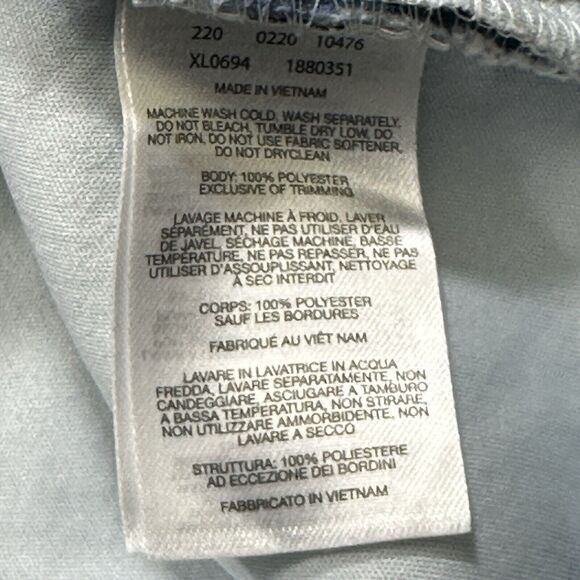 Columbia Jacket Women’s Sz.S Blue White Cozy Camper Full Zip Triangles Fleece - Picture 4 of 9